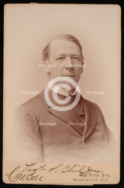 Portrait of Thomas Spencer Childs (1825-1914), Before 1893. Creator: Charles Milton Bell.