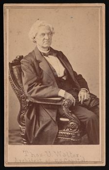 Portrait of Thomas Ustick Walter (1804-1887), Between 1866 and 1869. Creator: Alexander Gardner