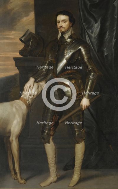 Portrait of Thomas Wentworth, 1st Earl of Strafford (1593-1641), c. 1640. Artist: Dyck, Sir Anthony van, (Studio of)  