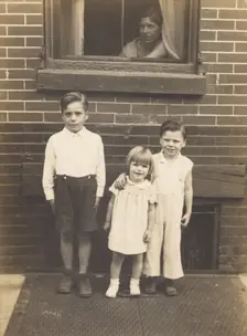 Portrait of three children, about 1926. Creator: John Frank Keith