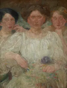 Portrait of Three Sisters, between 1909-1910. Creator: Olga Boznanska