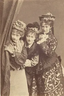 Portrait of Three Women, late 19th century. Creator: Unknown