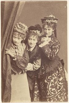 Portrait of Three Women, late 19th century. Creator: Unknown