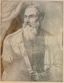 Portrait of Titian (1488-1576), c1550. Creator: Britto, Giovanni (active 1530-1550)