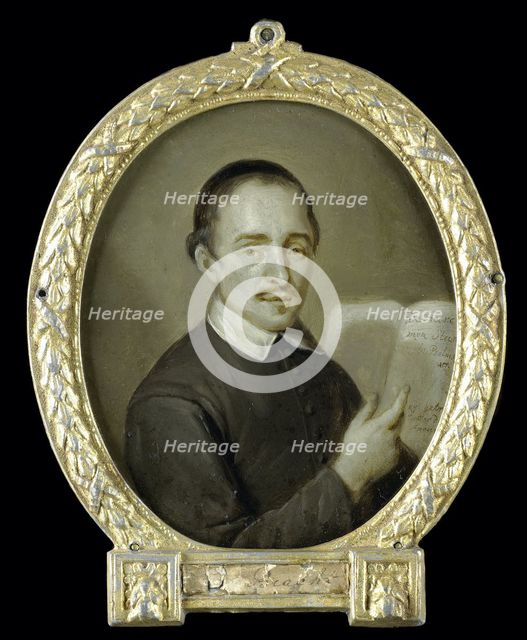 Portrait of Tieleman Jansz van Bracht, Clergyman and Poet in Dordrecht, 1723-1771. Creator: Jan Maurits Quinkhard.