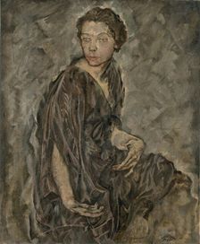 Portrait of Tilla Durieux, 1912. Creator: Max Oppenheimer