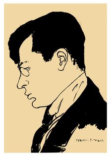Portrait of Tristan Tzara (1896-1963), 1919-1920. Creator: Picabia, Francis (1879-1953)