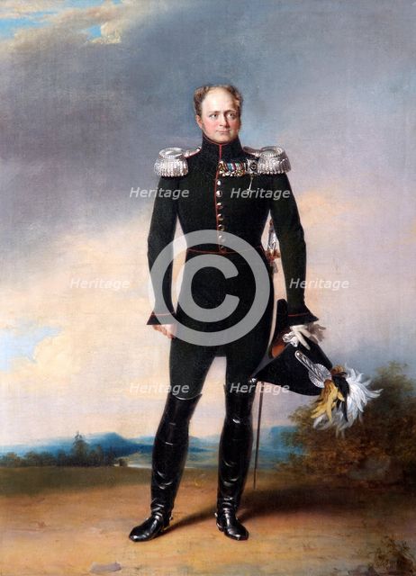 Portrait of Tsar Alexander I of Russia, 1825.  Artist: George Dawe.