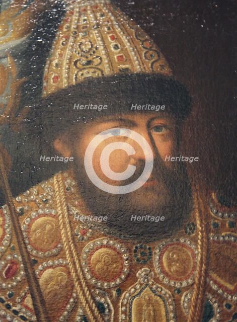 'Portrait of Tsar Aleksey Mikhailovich, first half of 19th century. Artist: Unknown