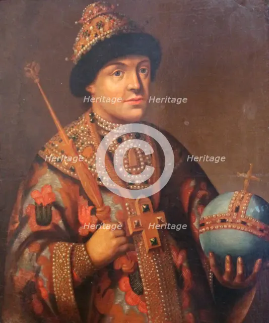 'Portrait of Tsar Feodor Alexeyevich, first half of 19th century. Artist: Unknown