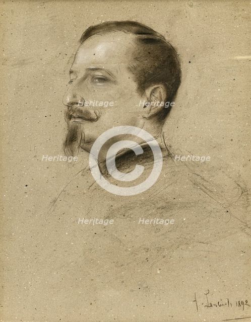 Portrait of Tsar Ferdinand I of Bulgaria (1861-1946), 1892. Creator: Franz von Lenbach.