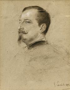 Portrait of Tsar Ferdinand I of Bulgaria (1861-1946), 1892. Creator: Franz von Lenbach