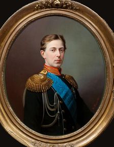 Portrait of Tsarevich Nicholas Alexandrovich of Russia (1843-1865), 1865. Creator: Tyurin, Ivan Alexeevich (1824-1904)