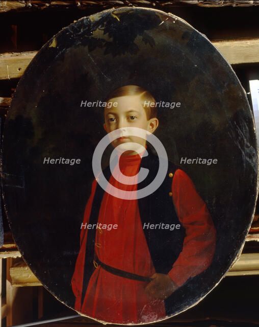Portrait of Tsarevich Nicholas Alexandrovich of Russia (1843–1865). Artist: Zaryanko, Sergei Konstantinovich (1818-1870)