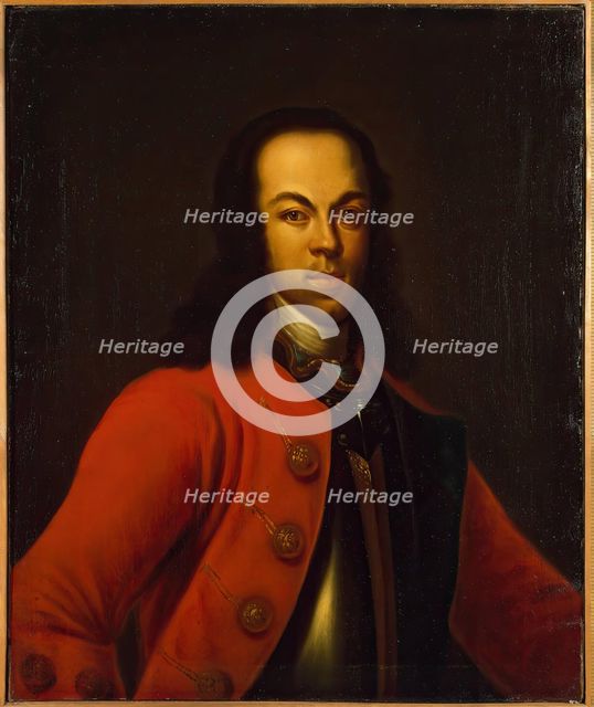 Portrait of Tsarevich Alexei Petrovich, (copy), 1750. Creator: Unknown.