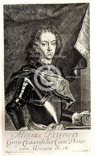 Portrait of Tsarevich Alexei Petrovich of Russia (1690-1718). Artist: Anonymous  