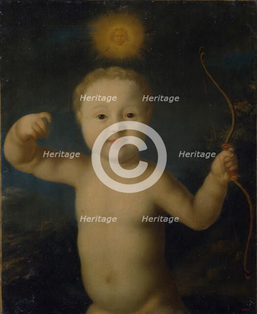 Portrait of Tsarevich Peter Petrovich of Russia (1715-1719) as Cupid, 1772. Artist: Molchanov, Grigori Dmitrievich (ca. 1730-after 1786)