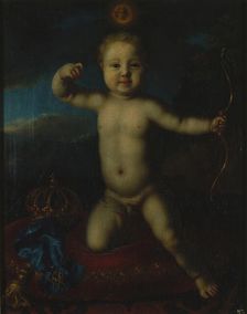 Portrait of Tsarevich Peter Petrovich of Russia (1715-1719) as Cupid. Artist: Caravaque, Louis (1684-1754)