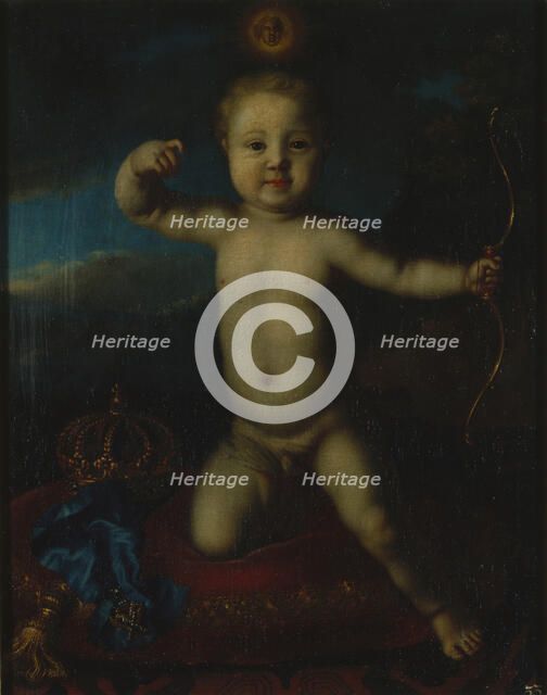 Portrait of Tsarevich Peter Petrovich of Russia (1715-1719) as Cupid. Artist: Caravaque, Louis (1684-1754)