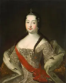 Portrait of Tsarevna Anna Petrovna, 1721. Creator: Unknown