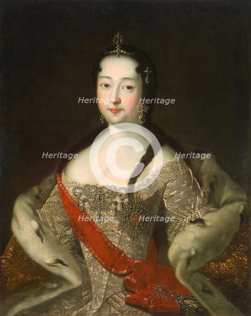 Portrait of Tsarevna Anna Petrovna, 1721. Creator: Unknown.