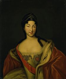 Portrait of Tsarevna Anna Petrovna, first half of the 19th century. Creator: Unknown
