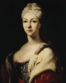 Portrait of Tsarevna Natalia Alexeyevna, 1750. Creator: Ivan Nikitin