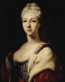 Portrait of Tsarevna Natalia Alexeyevna, 1750. Creator: Ivan Nikitin