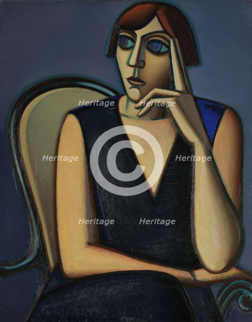 Portrait of Tusnelda Sanders, 1928. Creator: Vilhelm Lundstrom.