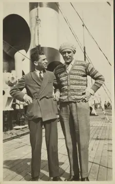 Portrait of two men, 1920-1930. Creator: Fédèle Azari