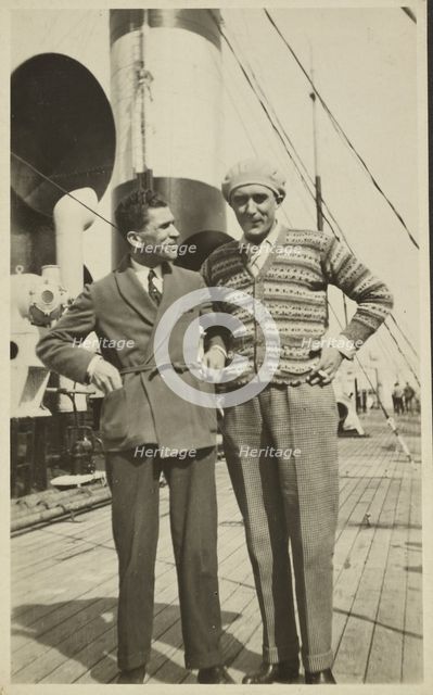 Portrait of two men, 1920-1930. Creator: Fédèle Azari.