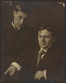 Portrait of Two Men in Suits, 1907-1943. Creator: Louis Fleckenstein