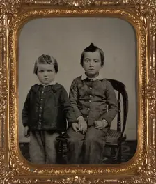 Portrait of Two Boys, about 1860. Creator: Unknown