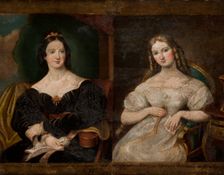 Portrait of Two Women, 1828. Creator: Antoni Gizinski