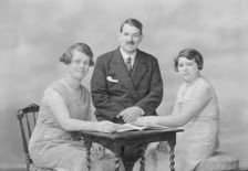 Portrait of two women and a man, c1935. Creator: Kirk & Sons of Cowes