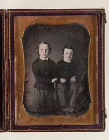 Portrait of Two Young Boys, c1851. Creator: Unknown
