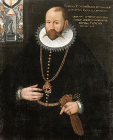 Portrait of Tycho Brahe (1546-1601), 1596. Creator: Anonymous
