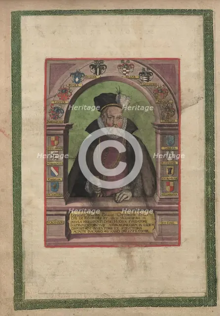 Portrait of Tycho Brahe (1546-1601). From Astronomiae Instauratae Mechanica, 1598. Creator: Unknown artist.