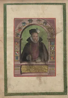 Portrait of Tycho Brahe (1546-1601). From Astronomiae Instauratae Mechanica, 1598. Creator: Unknown artist