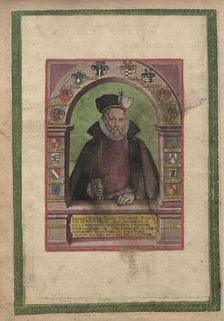 Portrait of Tycho Brahe (1546-1601). From Astronomiae Instauratae Mechanica, 1598. Creator: Unknown artist