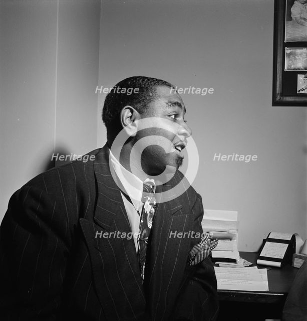 Portrait of Tyree Glenn, New York, N.Y.(?), ca. July 1947. Creator: William Paul Gottlieb.