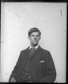 Portrait of Unidentified Man in Suit, 1880s. Creator: United States National Museum Photographic Laboratory