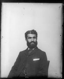 Portrait of Unidentified Man in Suit, 1880s. Creator: United States National Museum Photographic Laboratory