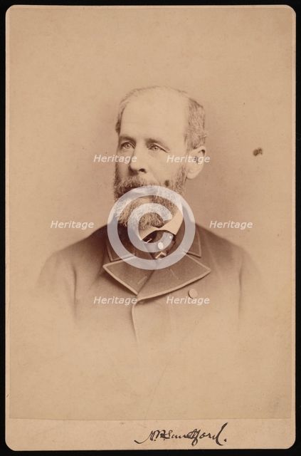 Portrait of Unidentified Man, October 1876. Creator: Frederick Gutekunst.
