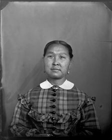 Portrait of Unidentified Woman, 1880s. Creator: United States National Museum Photographic Laboratory