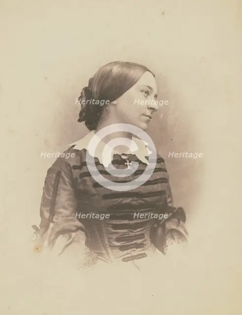 Portrait of unknown woman, 1860-1861. Creator: Nadar.