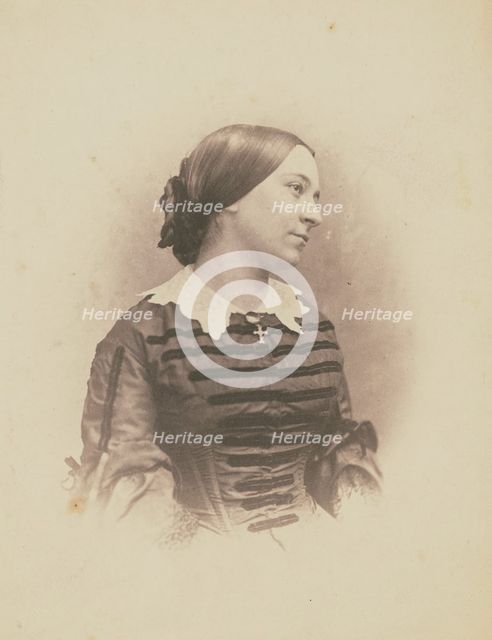 Portrait of unknown woman, 1860-1861. Creator: Nadar.