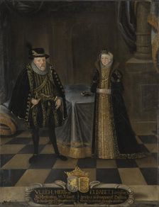 Portrait of Ulrich III (1527-1603), Duke of Mecklenburg and Elizabeth of Denmark (1524-1586), Duches