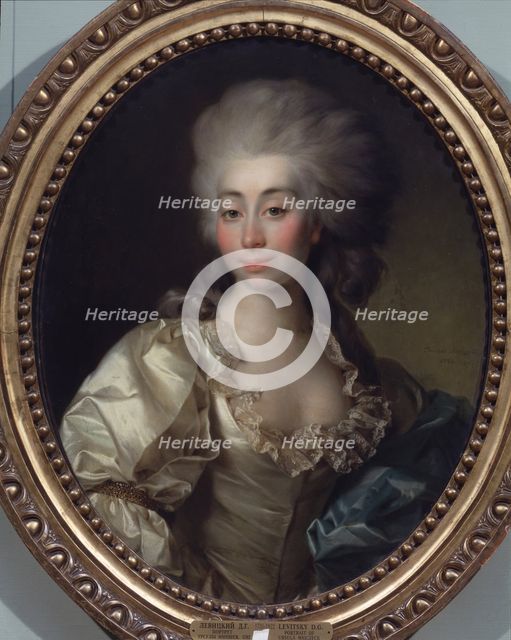 Portrait of Ursula Mniszeck, 1782. Artist: Levitsky, Dmitri Grigorievich (1735-1822)
