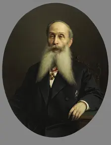 Portrait of V.A.Chernokhvostov, 1889. Creator: Pyotr Petrovich Zabolotsky